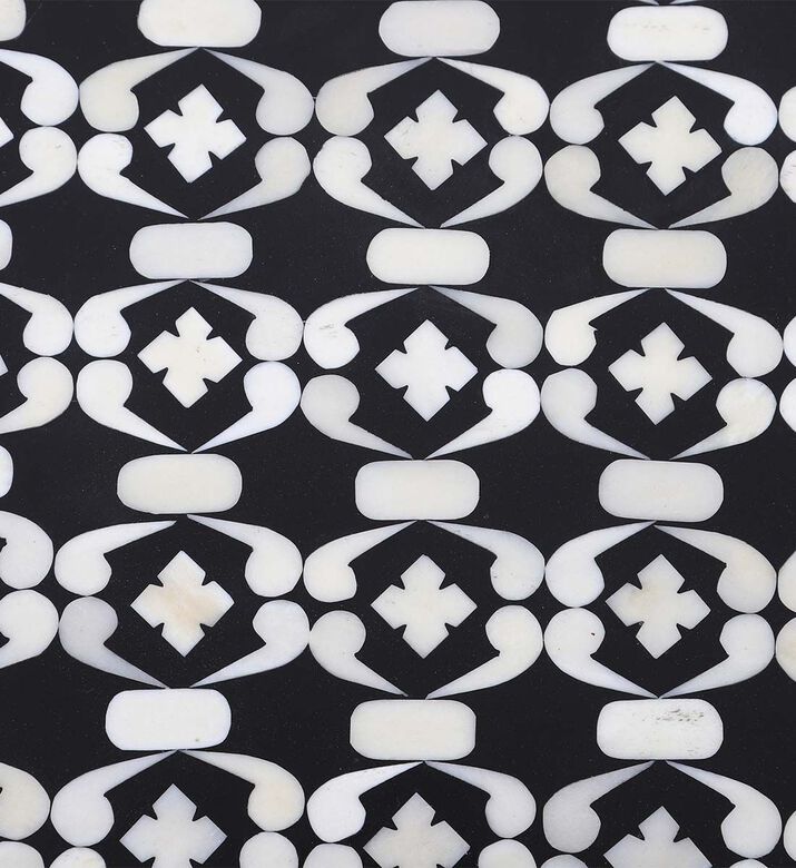 Home Deco and More Chess Round Iron Coffee Table, Packshot View Home Deco and More Chess Round Iron Coffee Table, Packshot View