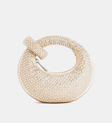 Crystal Embellished Curved Bag