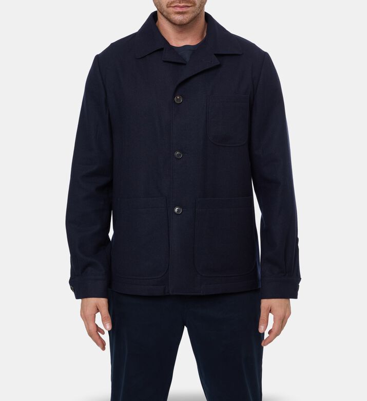 Corneliani Button Closure Long-sleeve Jacket, Model View