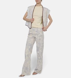 Forte-Forte All-over Floral-print Sleeveless Vest, Model View