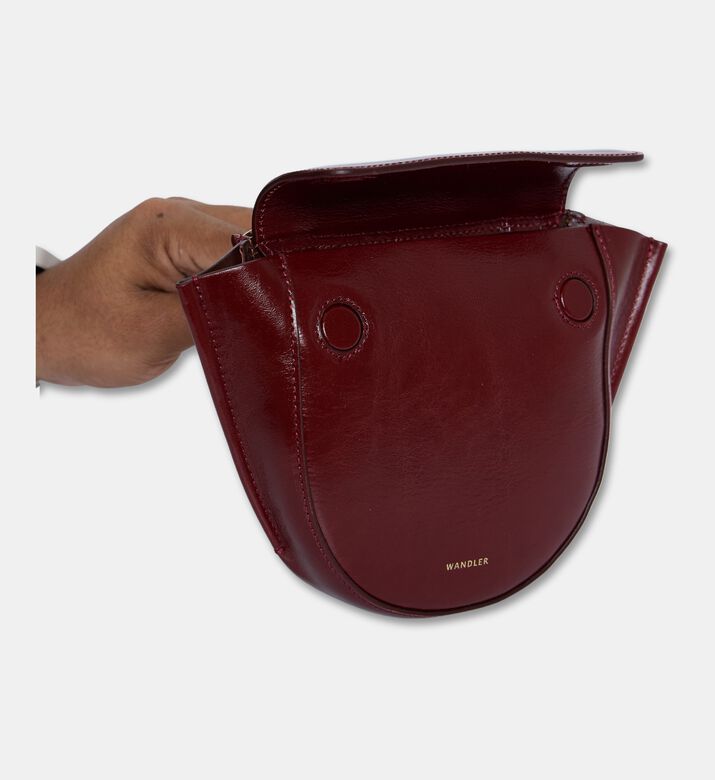 Wandler Bag Hortensia Piccola, Burgundy, Packshot View