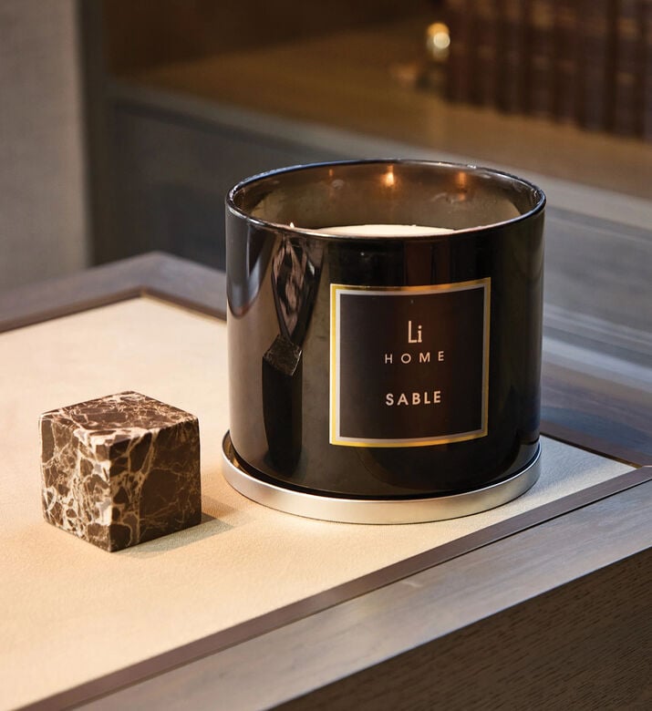 Home Life Style Candle Glass Cup Amber Musk, Packshot View