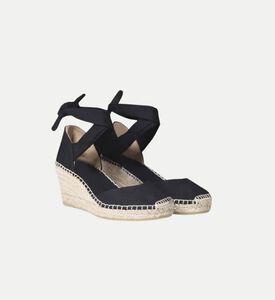 Julia Vegan Linen High-wedge Espadrille