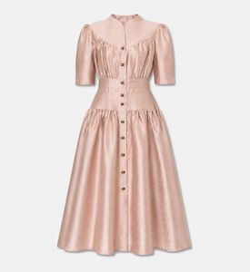 Poca and Poca Ruffle-detail Flared Midi Dress, Packshot View