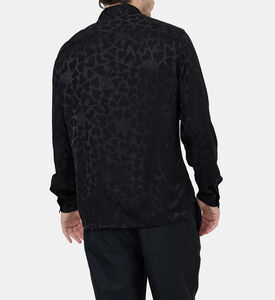 قميص جاكار بطبعة قلوب