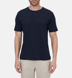 تيشيرت بياقة مستديرة بقصة عادية