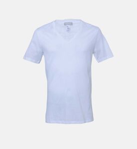Cotton Sporty V-neck T-shirt
