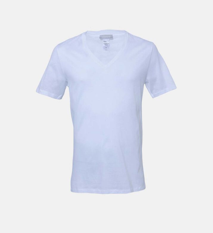 Cotton Sporty V-neck T-shirt