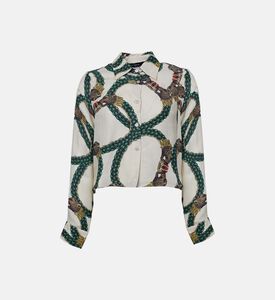 قميص سيلين ميستيك بصف أزرار