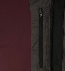 سترة مبطنة بغطاء للرأس