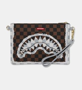 Sprayground Tear Check Pattern Crossover Clutch, Packshot View