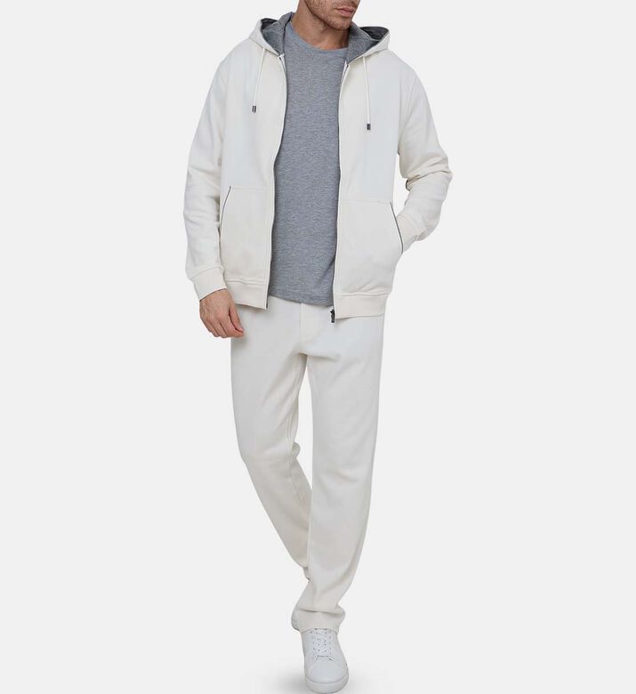 Technical Fabric Zip-up Closure Jacket