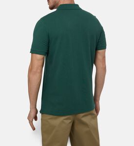 Maison Kitsune Embroidered Patch Polo Shirt, Green, S, Model View