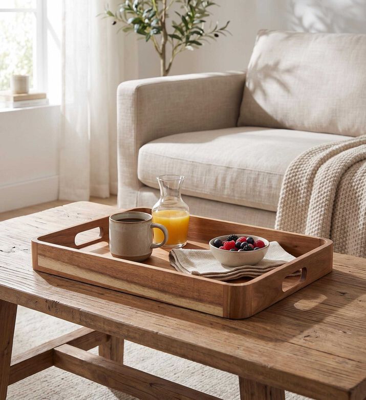 Estia Allure Rectangular Serving Tray, Model View
