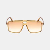 Acetate Square Dark Lens Sunglasses 59