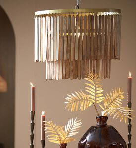 مصباح قلادة خشبي Gularo D45