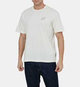 Cotton Silver Logo-print Crewneck T-shirt