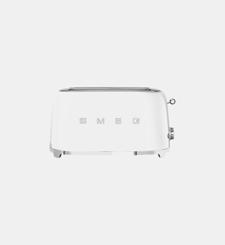 Smeg 50s Style 4-slice Toaster, White, Packshot View
