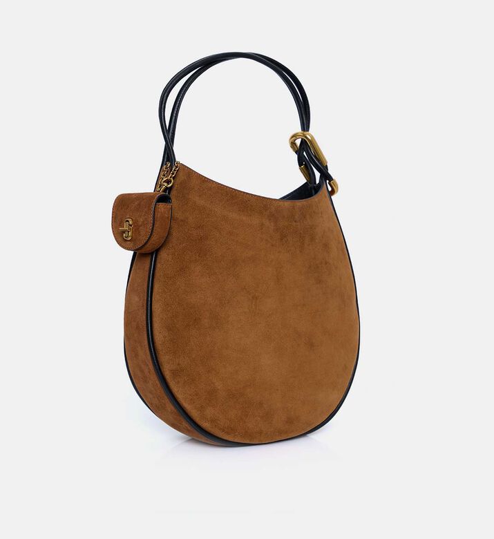 Marc Jacobs Suede Large Shoulder Bag, Light-brown, Packshot View
