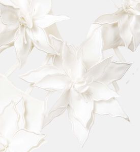 Yuliya Floral-applique V-neck Mini Dress Yuliya Floral-applique V-neck Mini Dress