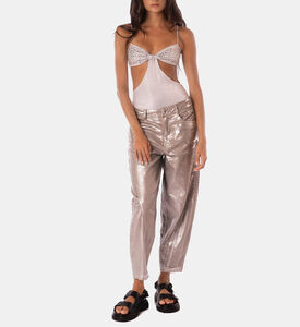 Metallic Cut-out One Piece Metallic Cut-out One Piece
