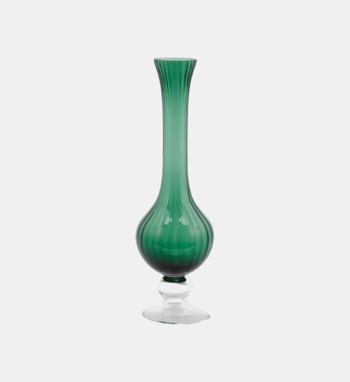 Edg Collolungo Glass Long Vase, Green, Packshot View