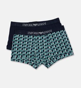 Emporio Armani Elastic-waistband Regular-fit Trunk Set, Navy, Xl, Packshot View