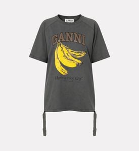 Ganni Logo-print Crewneck T-shirt, Packshot View