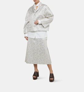 جاكيت قصير بصف أزرار