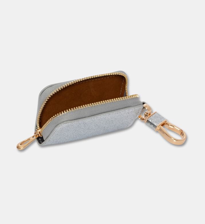 StickyBestie Charm Mini Make-up Pouch, Silver, Packshot View