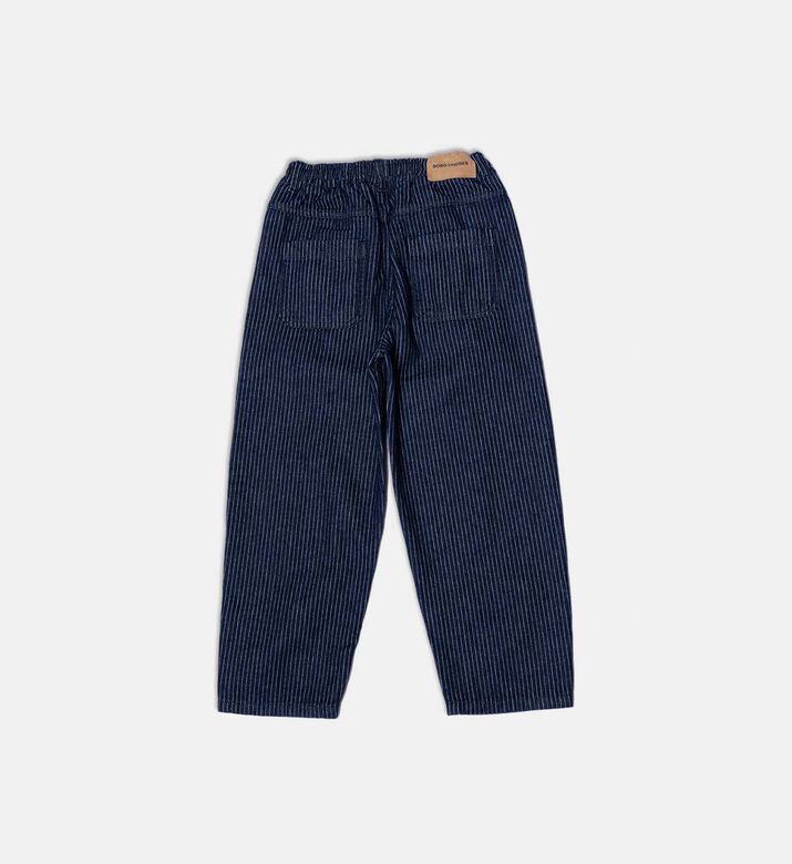 Bobo Choses Embroidered Logo-detail Elasticated Waistband Pinstripe Pants, Packshot View