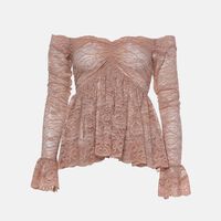 Ria Lace Sweetheart-neck Blouse