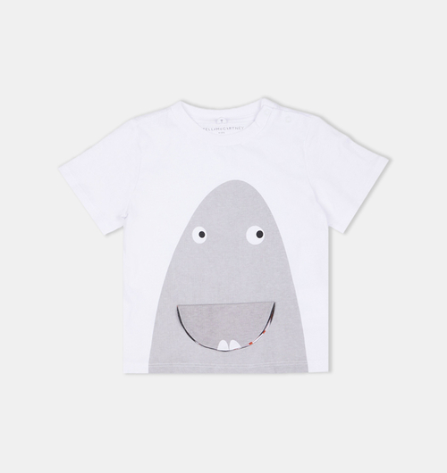Cotton Shark Face Flap T-shirt