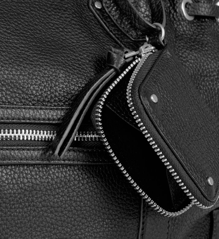 The Kooples Logo-detail Silver-tone Hardware Slouchy Tote Bag, Packshot View