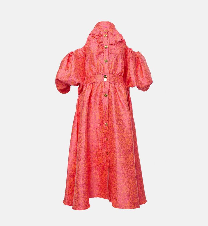 Poca and Poca Strawberry Dream Ruffled Neck Dress, Packshot View