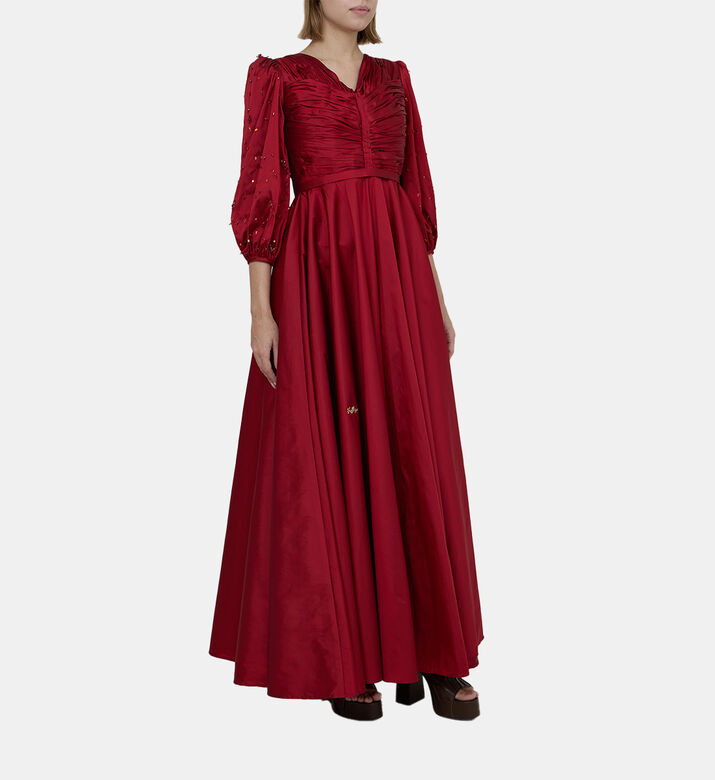 Bead Sequin Embellished Flared Dress Bead Sequin Embellished Flared Dress