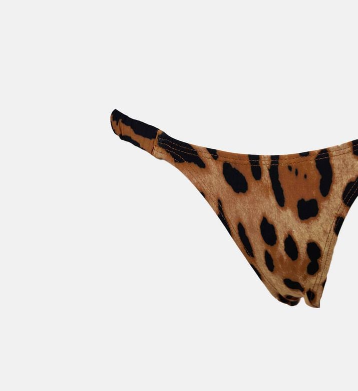 Leopard-print Low-cut Bikini Bottom Leopard-print Low-cut Bikini Bottom