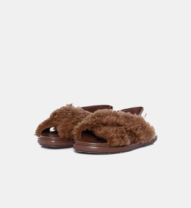 Furry Slide Sandals