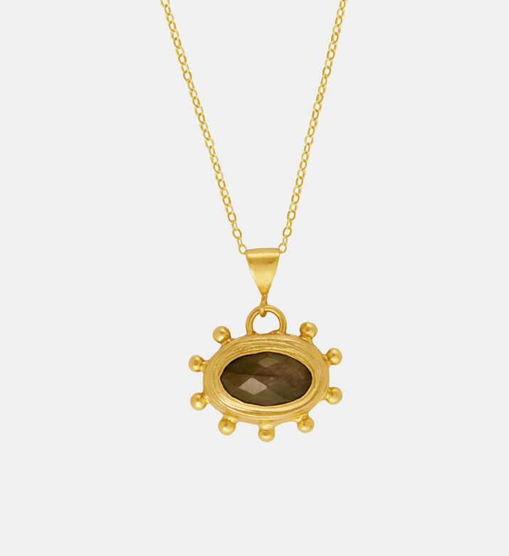 Ottoman Hands Oval Pendant Necklace, Packshot View