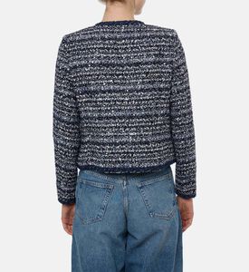 Weill Colorful Tweed Long-sleeve Jacket, Model View