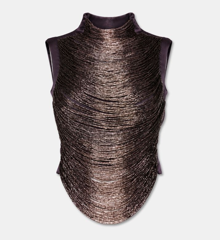 Cult Gaia Top Taraji, Dark-purple, M, Packshot View