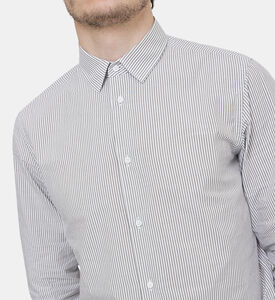 قميص بياقة قطنية مخطط