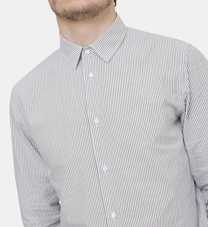 قميص بياقة قطنية مخطط