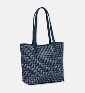 Maya.M Shopper Monogram Tote Bag, Navy, Packshot View