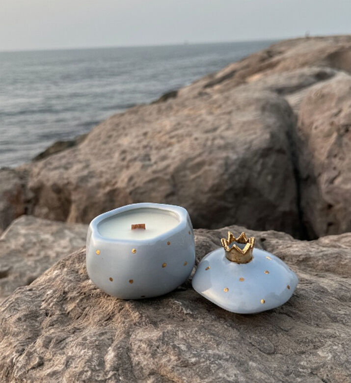 Tohfa Luxe Candle Wax Annar Grey, Packshot View