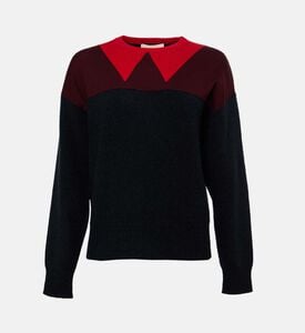 Plan C Two-tone Long-sleeve Sweater, Packshot View