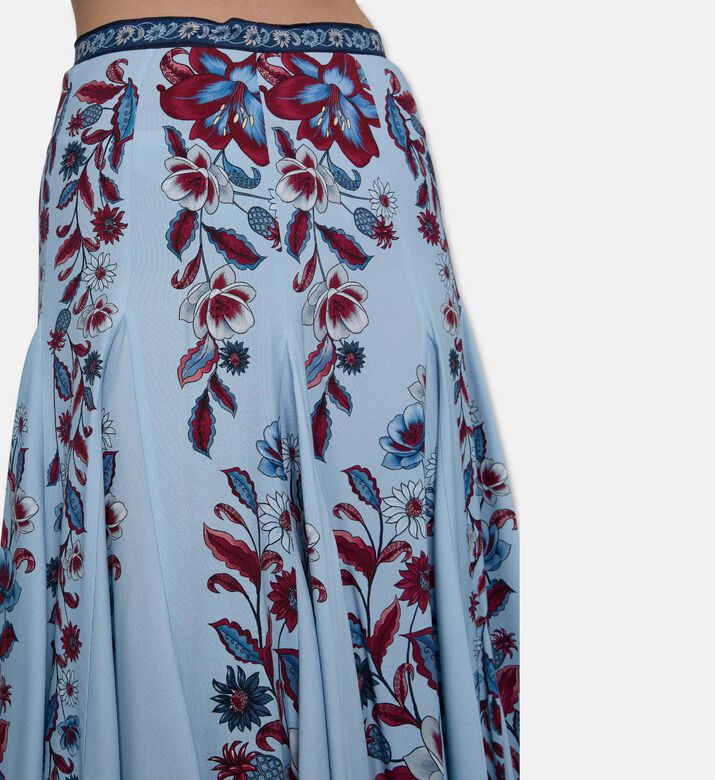 Farm Rio Marcelle Floral-print Maxi Skirt, Model View