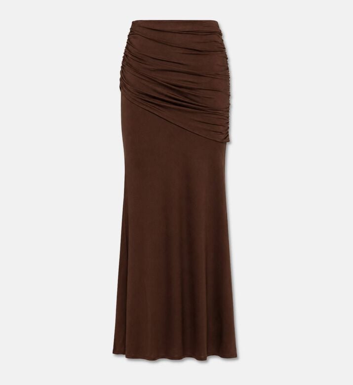 JW PEI Ruched Column Maxi Skirt, Packshot View