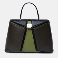Liz Leather Color Block Mini Handbag