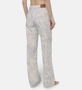 Forte-Forte All-over Floral-print Regular-fit Pants, Model View